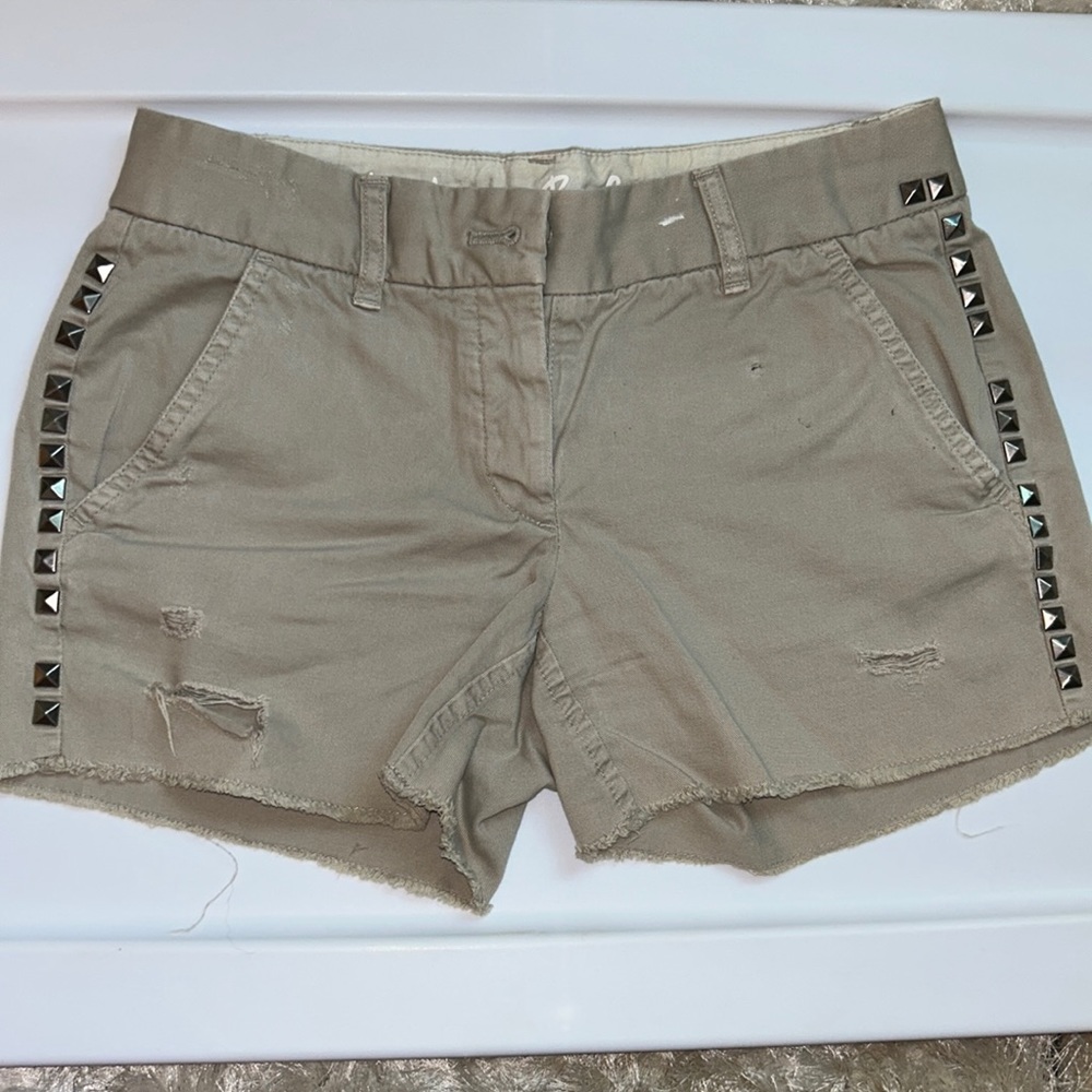 J Crew khaki cut offs